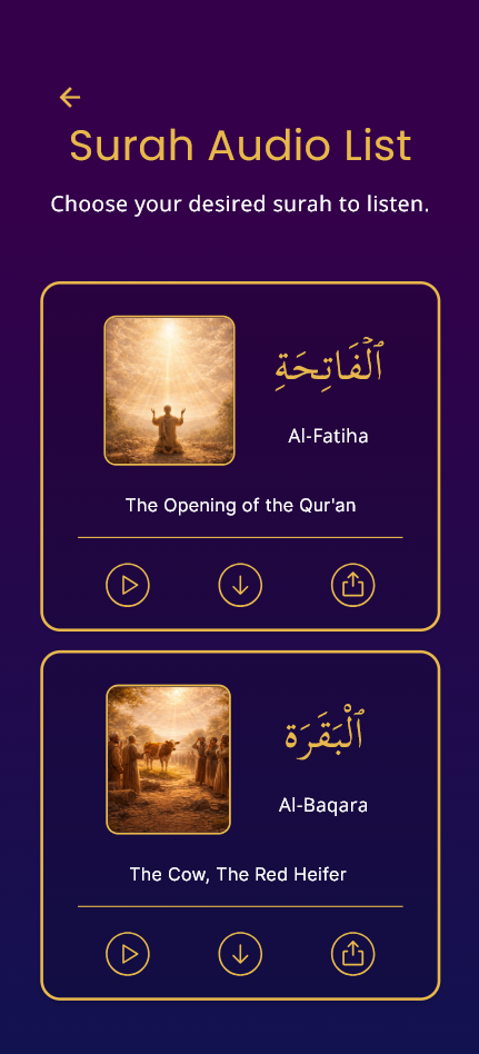 Surah Audio List