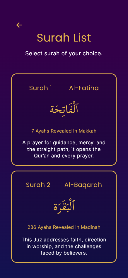 Surah List